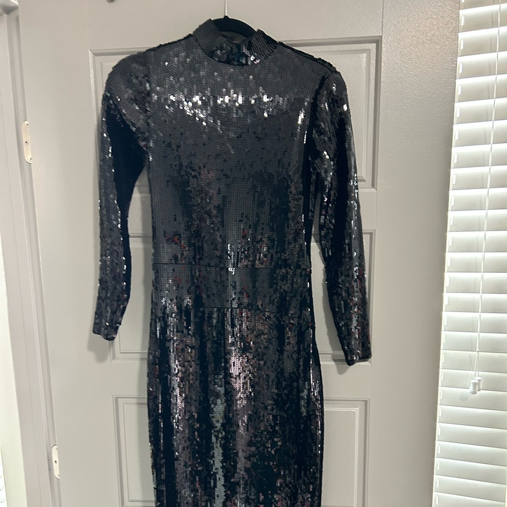 All Eyes on YOU! Gorgeous Express black sequins dress for any special occasion